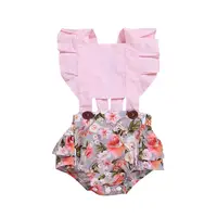 

Newborn Infant Baby Girl Clothing Lace Splice Romper Backless Jumpsuit Outfit Sunsuit Infant Clothing