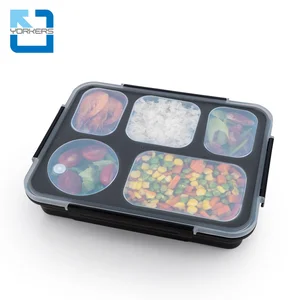 Image of Custom ECO Office Adult Kids Insulated Meal Prep Packing Leakproof Metal Bento Boxes Food Compartment Stainless Steel Lunch Box