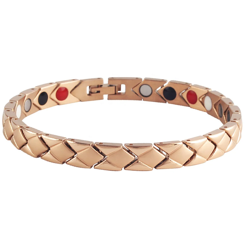 

Gold Magnetic Bracelet Stainless Steel Jewelry Bio Health Magnetic Bracelet
