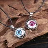 European and America newest items fashion devil eye popular jewelry titanium steel necklace pendant for Men