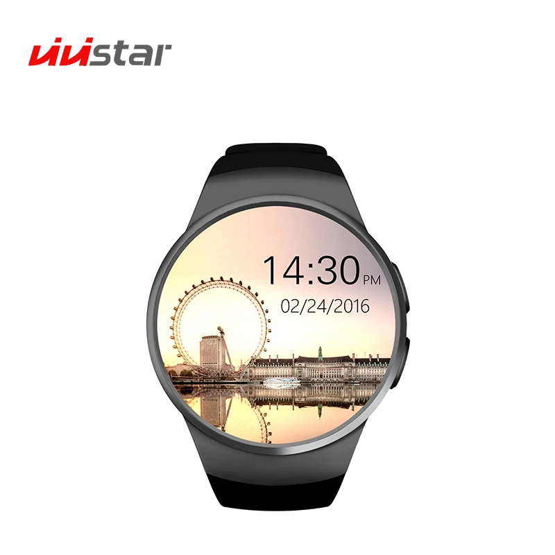 

KW18 Bluetooth Smart Watch 1.3 inches IPS Round Touch Screen Smartwatch Phone with SIM Card