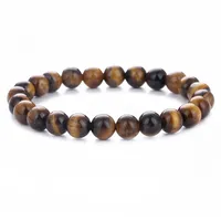 

wholesale stretch handmade custom tiger eye natural stone beads bracelet