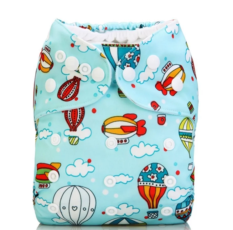 Color snaps digital prints color baby with pocket washable adjustable reusable diapers
