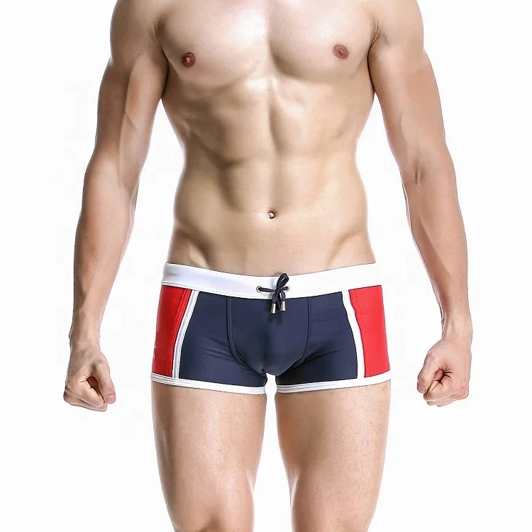 

Custom personal design sexy swimming trunks for men, Blue,red,black,dark blue