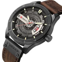 

CURREN AliExpress 8301 Luxury Brand Watches Men Wrist Military Sports Quartz Date Clock Man Casual Leather WristWatch Relogio