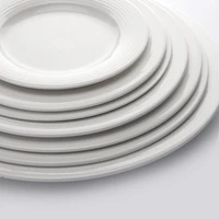 

China 10.25 Inch White Ceramic Plate, Restaurant Dinnerware Sets, Plates Restaurant Sets