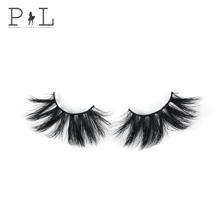 

25mm Siberian 3d Mink Eyelashes With Custom Packages Vendor, Natural black