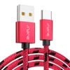 Great Free Shipping RAXFLY Manufacturer High Quality New Data Transfer & Phone Fast Charging Nylon Braided USB Type C Cable