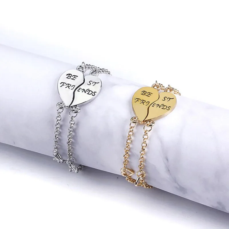 

Wholesale 2 Colors 2pcs Best friend bracelet set graduation gifts