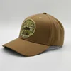 Custom Gold Embroider Stitch Baseball Hats,Brown Gold Hat Ball Caps,Low Pro Hard Your Logo Hat Dad Hats