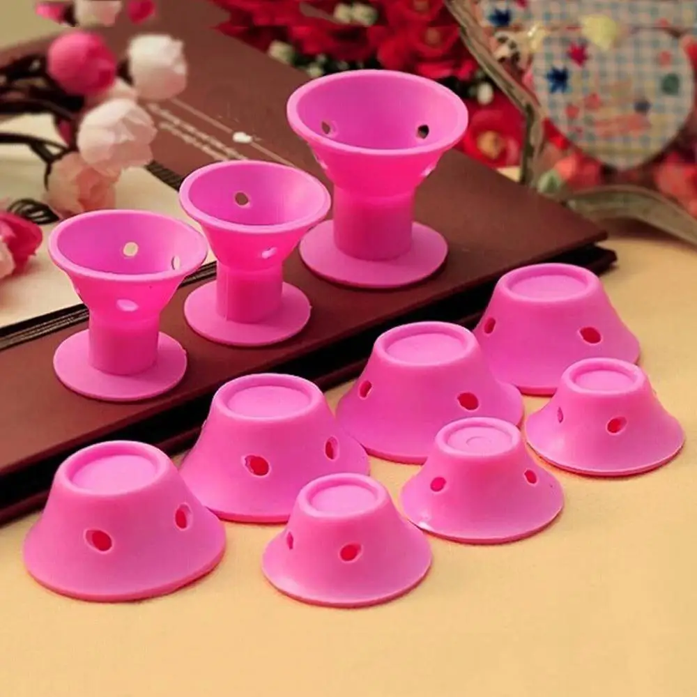 Source 10pack Silicone Hair Curlers Hair Style Rollers Soft Magic DIY Hair  Style Tools with Nat Cap set on m.alibaba.com