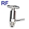 RF High Quality Sanitary Stainless Steel Thread Sample Valve With Elliptical Handle