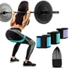 gym elastic fitness exercise latex leg hip resistance band set door anchor
