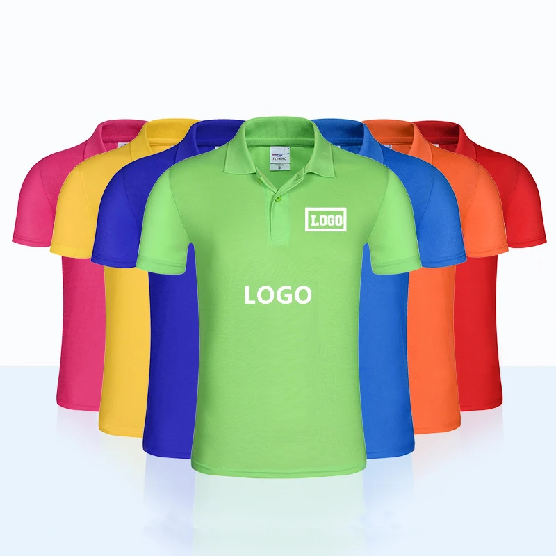 

65% cotton 35% polyester men oem logo custom design plain blank polo shirts, Mixed color