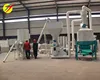1T/H rabbit feed processing line to make grain and hay into pellet