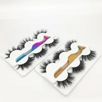 

Three Pairs/Box 3D Whosale False eyelashes High Quality MINK3D false eyelashes