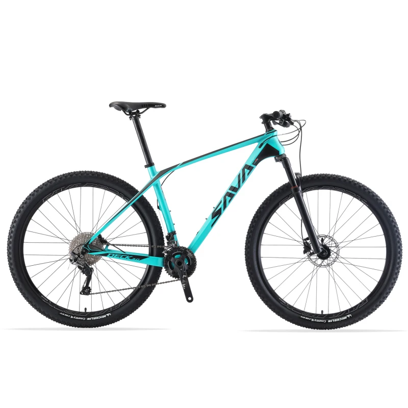 

SAVA mountain bike Light weight full carbon bike mtb bicycle 29 inch bicicletas full carbon fiber mountain bike, Black blue, black red