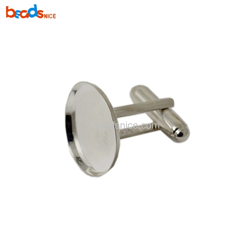 

Beadsnice ID 25014 Sterling silver blank use for custom photo cufflinks