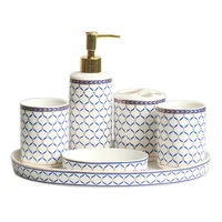 

6pcs ceramic bathroom accessories set