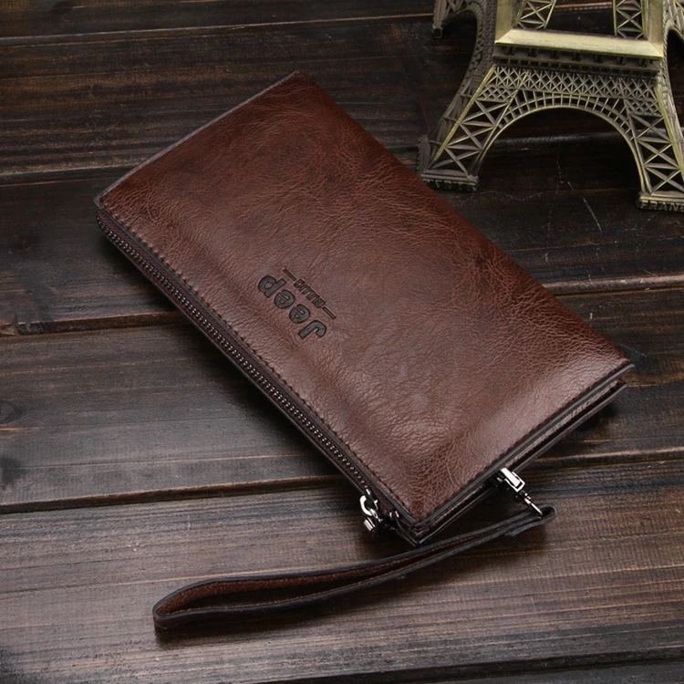 
New Fashion Wallet men Long Clutch Bag Standard Zipper Men Wallets Purse 