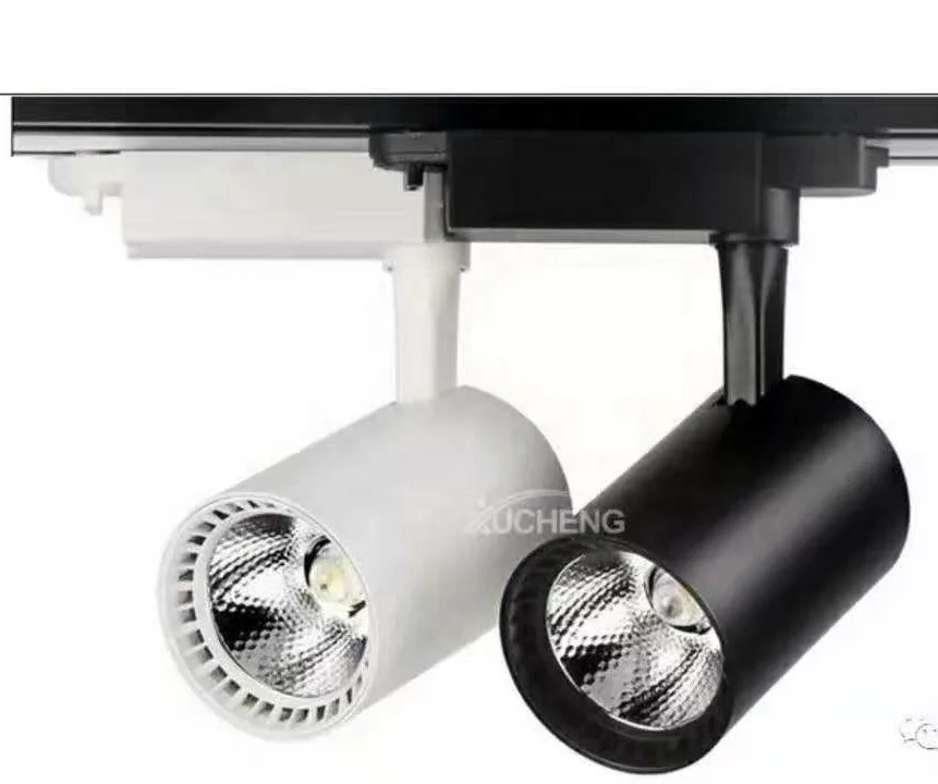 Factory direct all-directions rotatable hot led shop lighting world-class led commercial lighting no flicker cob led track light