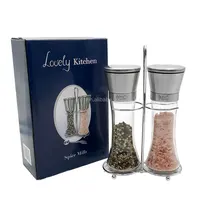

Manual Stainless Steel Salt and Pepper Mill/glass bottle grinder/Eco-friendly homemade spice grinder