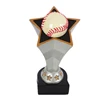 Classic Design Resin Baseball Trophy with Stars