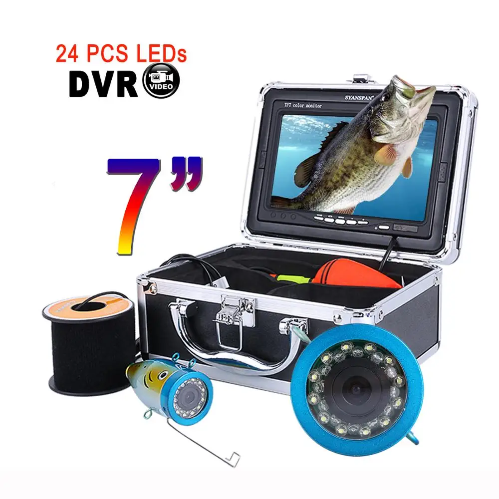 

Professional Cheap Portable Underwater Ice Fishing Fish Finder Camera with 24 White LEDs