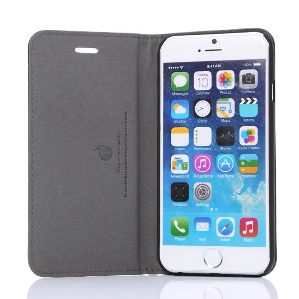 

Hot selling leather phone case for iphone6 plus in stock