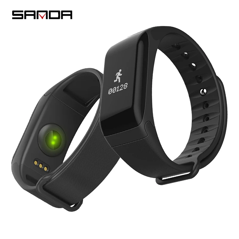 

SANDA F1 watch smart IP67 Waterproof Heart Rate Monitor Blood Pressure Fitness Bluetooth Men Women Smartwatch Android IOS