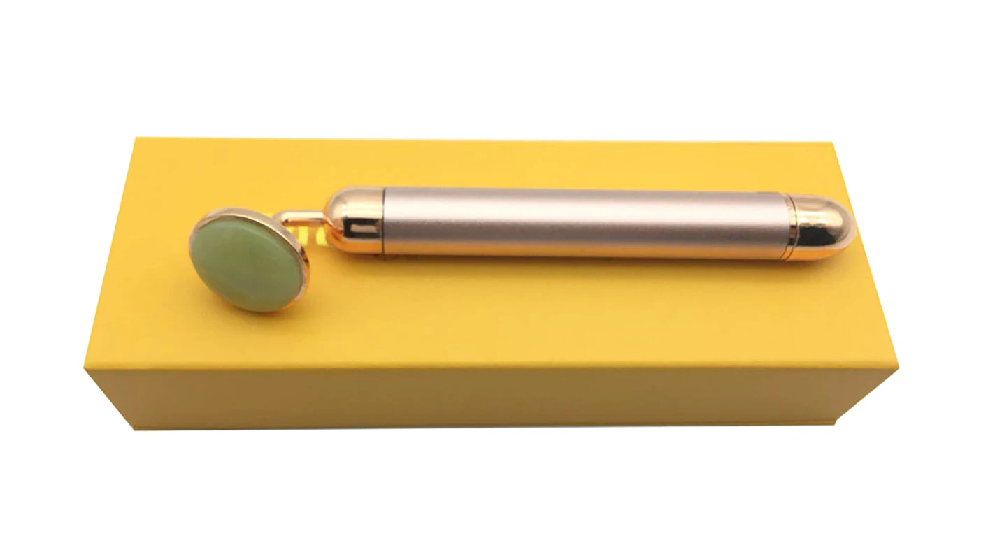 
2019 New Beauty Tool Skin Tighten Multicolor Custom Jade Facial Roller 