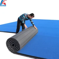 

roll out wushu carpet bonded foam wrestling mat rhythmic gymnastics carpet cheer cheerleading floor mats for sale