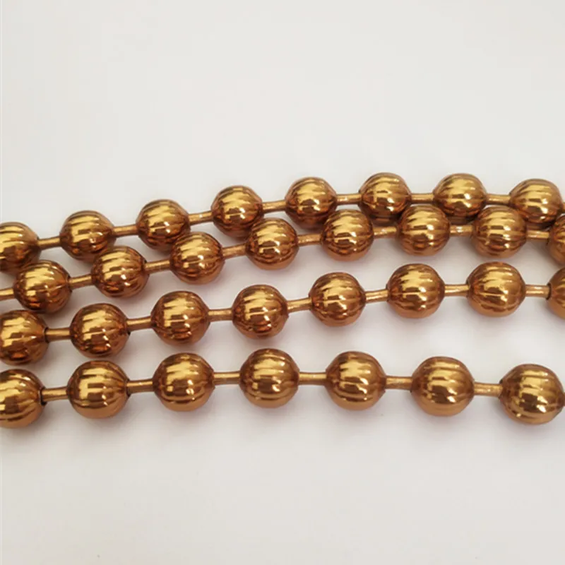 
Hanging metal mesh curtains gold chain faceted bead 