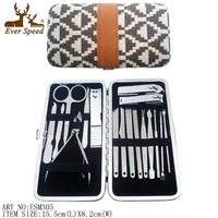 

Stainless steel travel 18Pcs High colorful manicure set