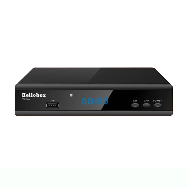 

Hellobox V5 Plus H.265 DVB-S2 Satellite Receiver Autoroll PowerVu Biss Support 2 Year free IKS SCAM 3 months Free IPTV