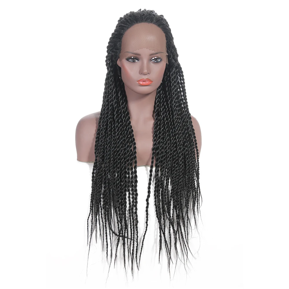 

BIG DISCOUNT dreadlock lace synthetic long box braid hair wig for black women, N/a