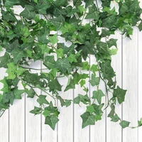 

190cm Length Wall Hanging Plant Decoration Artificial Ivy Leaves Greenery Garland Fake Ivy Vine for Wedding Garland