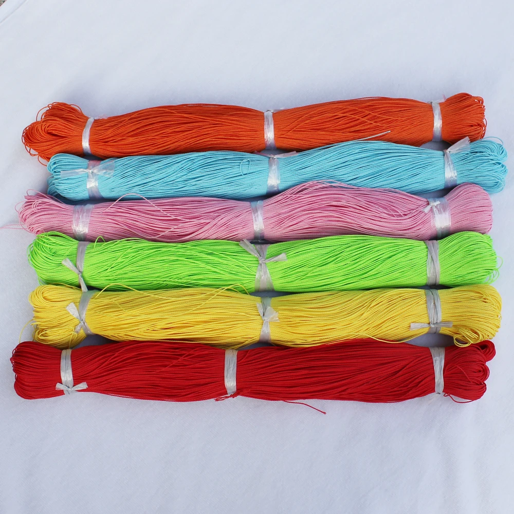 

Polyester Round Waxed Cord Thread Wax String Line Stitching Thread Waxed Polyester Twisted Leather Sewing Cord For Craft Making, 28 different color