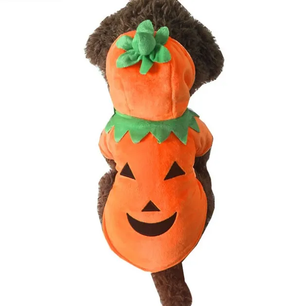 

KR273 Fashion 2020 Halloween Dog pumpkin Costume Pet Clothes