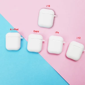 Universal For Apple Airpod i10 i9s i12 copy Accessories Silicone Soft Case Anti Shock Earphone Case