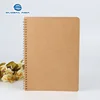 2019 promotional custom hardcover Kraft paper spiral notebook a5 a6 dot grid printing school diary note book wholesale