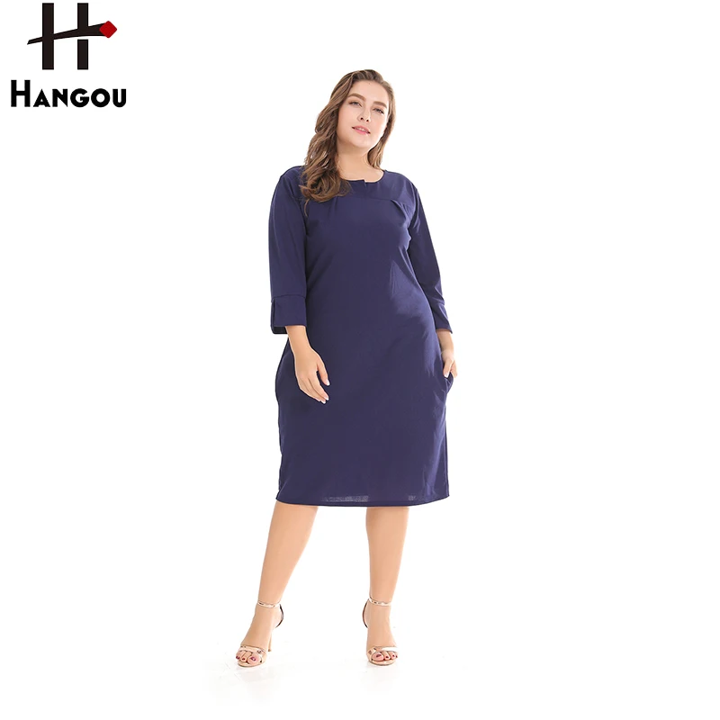 

Top-quality stylish plus size fall dresses clothing for womens shopping, Dark blue