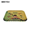 Beyou Wholesale Small Size Custom Weed Tray Serving Metal Tray Indoor Micro Herb Trays
