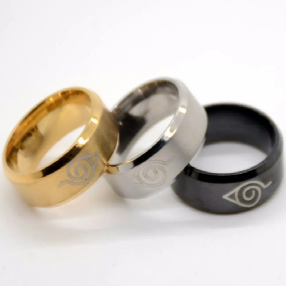 

Stainless Steel Ring naruto ring 8MM mirror stainless steel ring