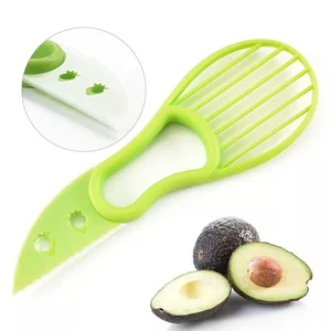 Image of Fruit tools plastic avocado cutter 3 in 1 avocado slicer