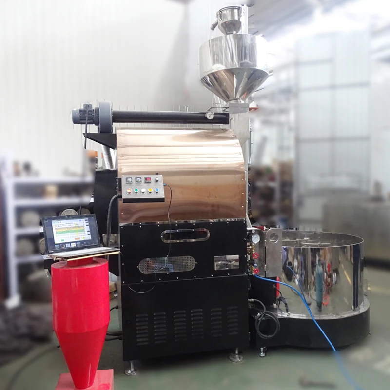 
Automatic 60 kg coffee roaster dongyi manufacturers industrial coffee bean roaster with cooling tray boca boca coffee bean roast 