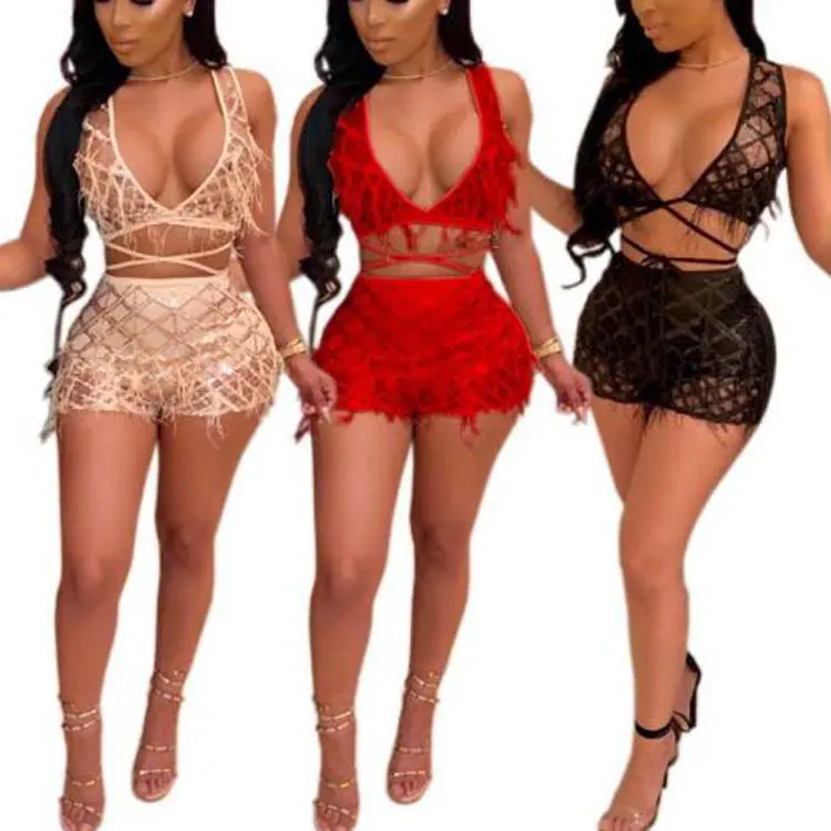 

90328-MX28 2 Piece Club Wear Women Sexy Jumpsuits