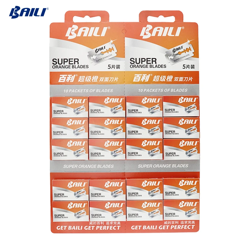 

Baili BP1002 No Disposable Razor Shaving Blades Customized Double Edge Shaving Blades