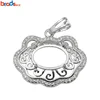 Beadsnice Silver Jewelry Flower Pendant Necklace Unique Gift Ideas 34064