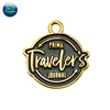 supply high quality fashional shiny metal Gold-plated key chain
